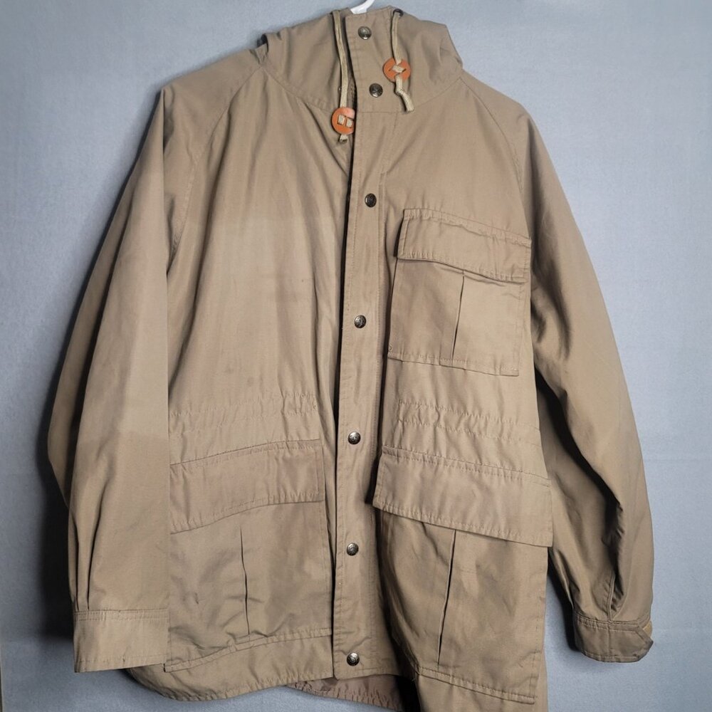 Vintage High Trails Jacket Mens M Parka Coat Wool Lined Hooded Pockets 90s
